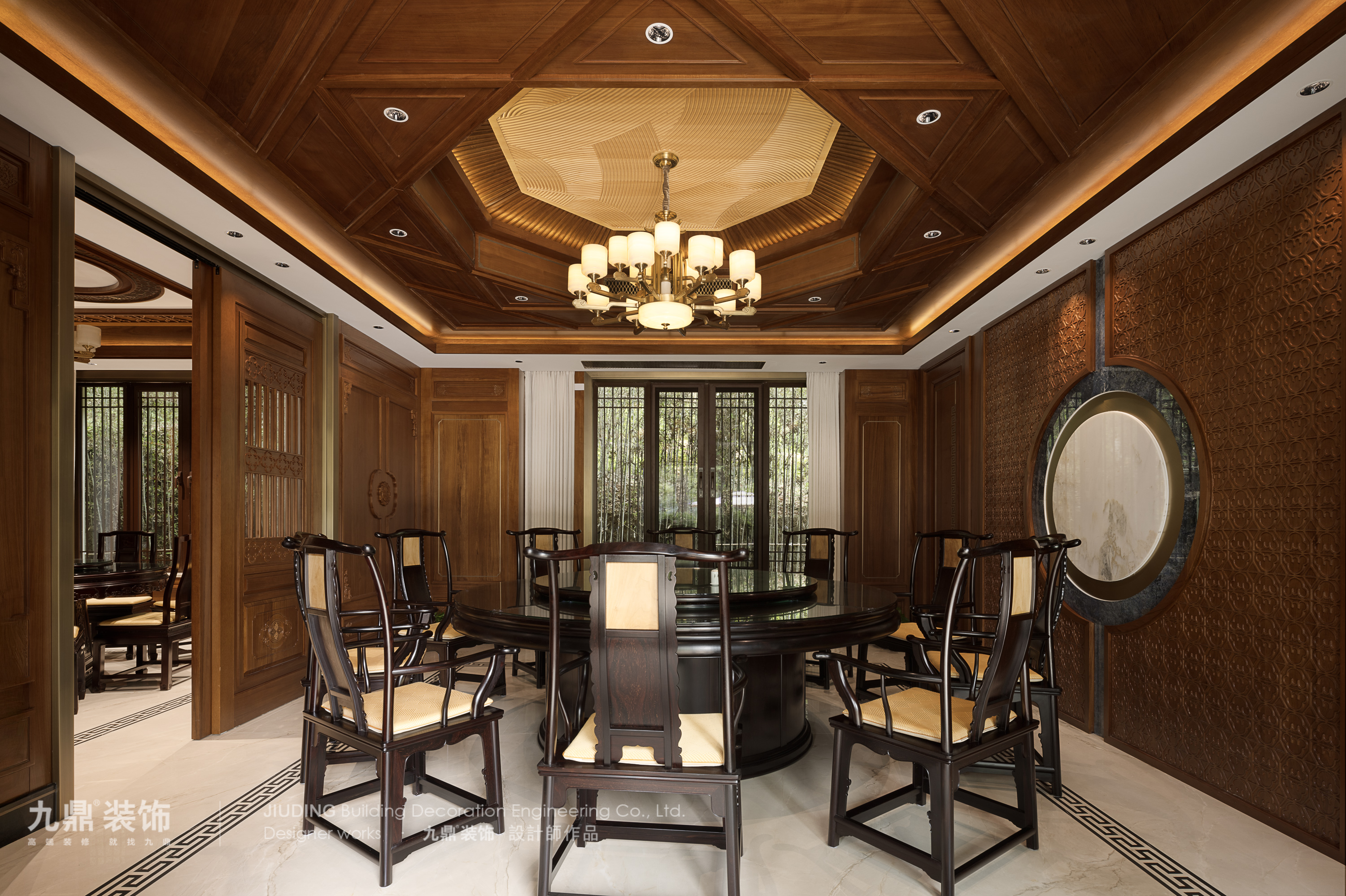 杭州三台山400㎡中式装修案例